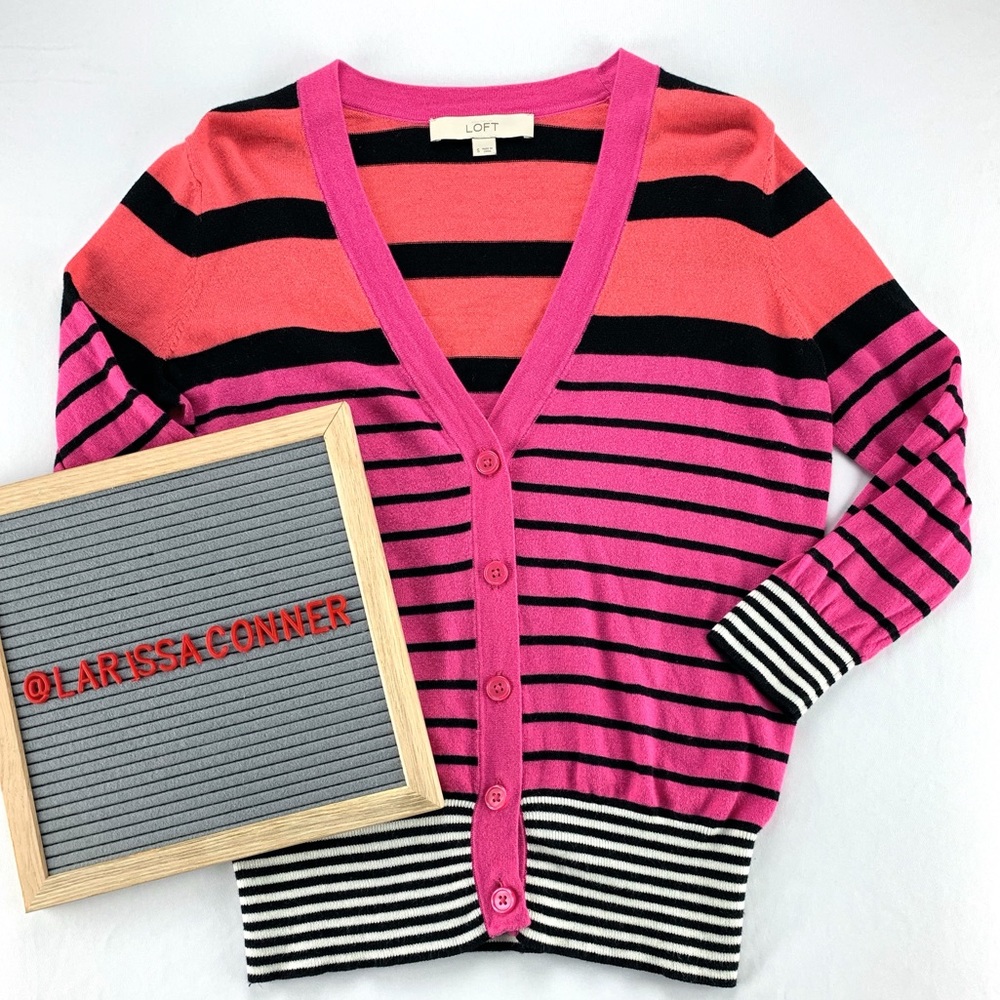 Loft Lightweight Cardigan Sweater Size S